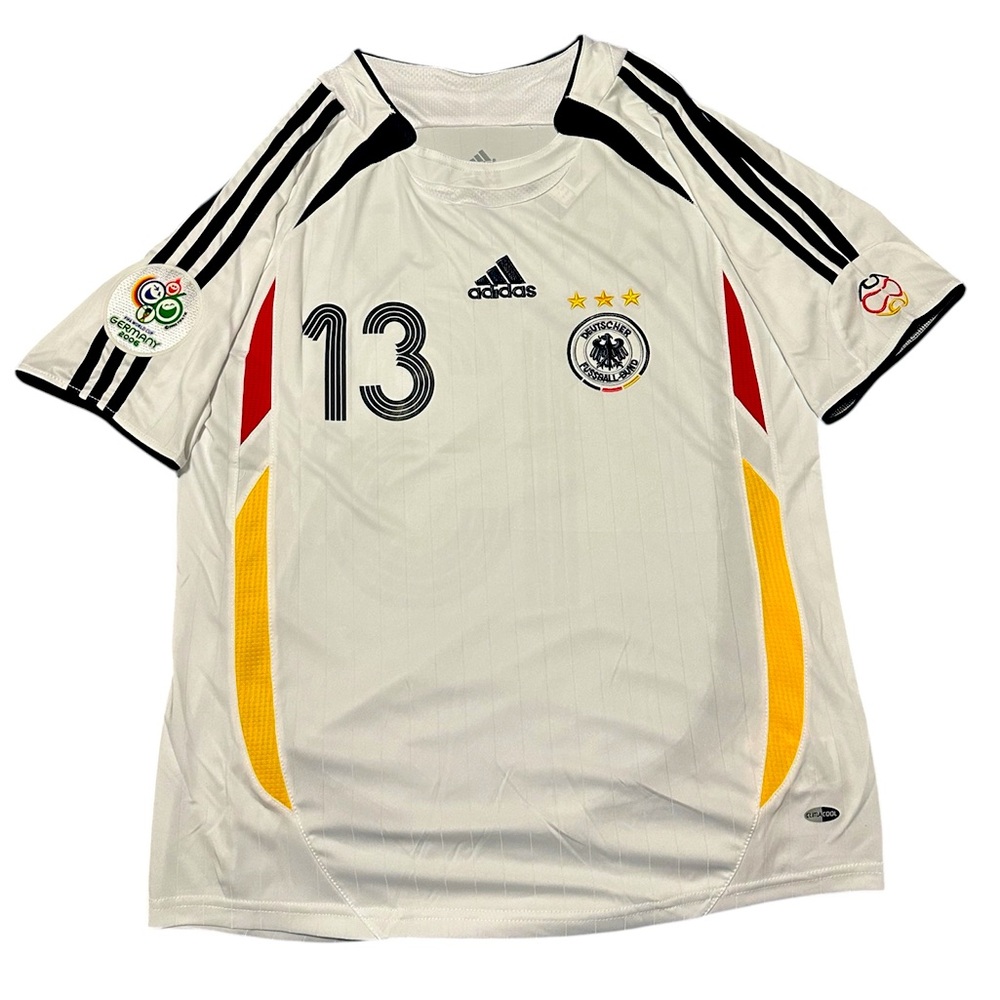 2006 retro World Cup Germany home kit. Michael Ballack soccer football jersey.